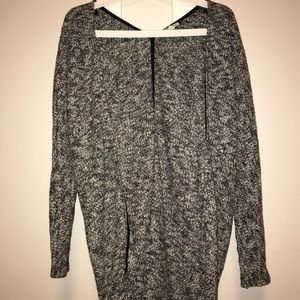 Grey and Black Heathered American Eagle Cardigan